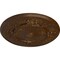 Ekena Millwork Flower Ceiling Medallion (Fits Canopies up to 3 7/8"), 27"OD x 1 1/8"P, Root Beer Crackle CM27FLRBC - alternate 2